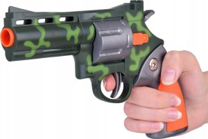 Zestaw Rewolwer Pistolet + Piankowe naboje Zabawa w strzelanie ZA5327 2