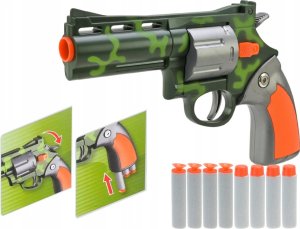Zestaw Rewolwer Pistolet + Piankowe naboje Zabawa w strzelanie ZA5327 4