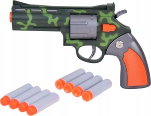 Zestaw Rewolwer Pistolet + Piankowe naboje Zabawa w strzelanie ZA5327 5