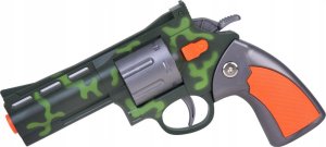 Zestaw Rewolwer Pistolet + Piankowe naboje Zabawa w strzelanie ZA5327 7