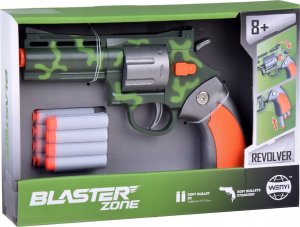 Zestaw Rewolwer Pistolet + Piankowe naboje Zabawa w strzelanie ZA5327 8