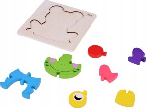 Żabka Puzzle drewniane Edukacyjna układanka dla dziecka ZA5371 2