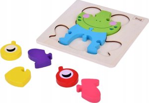 Żabka Puzzle drewniane Edukacyjna układanka dla dziecka ZA5371 3