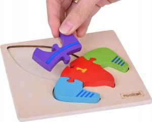 Jokomisiada Rakieta Puzzle drewniane Edukacyjna układanka dla dziecka ZA5370 4