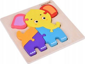 Słoń Puzzle drewniane Edukacyjna układanka dla dziecka ZA5372 4