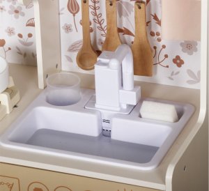 Piękna Duża Kuchnia drewniana dla dzieci Piekarnik Pralka Lodówka ZA5271 2