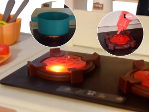 Interaktywna Kuchnia Lodówka Kran Zmywarka Naczynia akcesoria 55 el ZA5292 4