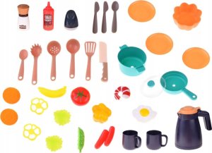 Interaktywna Kuchnia Lodówka Kran Zmywarka Naczynia akcesoria 55 el ZA5292 7