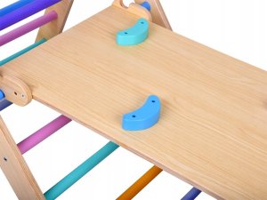 Drewniany Domowy Plac Zabaw Zestaw Wspinaczkowy dla dzieci 3w1 ZA5389 2