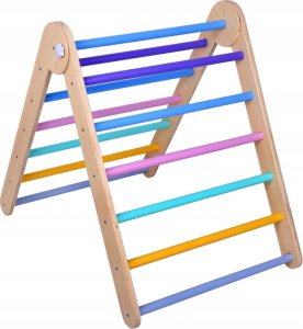 Drewniany Domowy Plac Zabaw Zestaw Wspinaczkowy dla dzieci 3w1 ZA5389 8