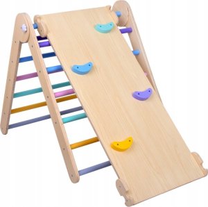 Drewniany Domowy Plac Zabaw Zestaw Wspinaczkowy dla dzieci 3w1 ZA5389 9