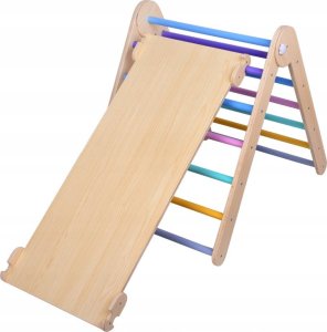 Drewniany Domowy Plac Zabaw Zestaw Wspinaczkowy dla dzieci 3w1 ZA5389 10