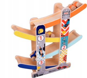 Tor samochodowy Drewniany Tor Zjeżdżalnia dla autek ZA5375 11