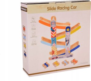 Tor samochodowy Drewniany Tor Zjeżdżalnia dla autek ZA5375 12