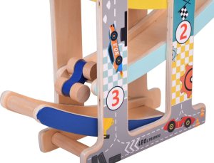 Tor samochodowy Drewniany Tor Zjeżdżalnia dla autek ZA5375 9