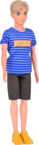 Anlily Lalka stylowy chłopak Paulo w spodenkach i koszulce w paski ZA5416 2