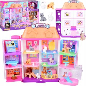 Domek rozkładany dla zwierząt Pet house zestaw z figurkami akces ZA5420 1