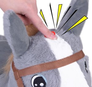 Pompowany konik skoczek pluszowy do skakania dla dziecka pompka ZA5443 SZ 3