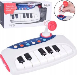 Interaktywne muzyczne Organki Pianinko z mikrofonem dla dzieci ZA5447 1