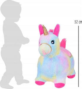 Pompowany konik kucyk skoczek tęczowy jednorożec pluszowy + pompka ZA5444 4