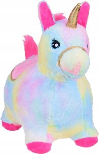 Pompowany konik kucyk skoczek tęczowy jednorożec pluszowy + pompka ZA5444 7