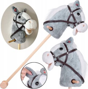 Hobby Horse Koń na patyku Dźwięk galopu i rżenia + ruchomy pysk ZA5442 1