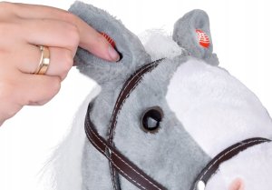 Hobby Horse Koń na patyku Dźwięk galopu i rżenia + ruchomy pysk ZA5442 3