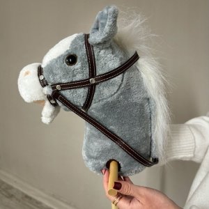 Hobby Horse Koń na patyku Dźwięk galopu i rżenia + ruchomy pysk ZA5442 5