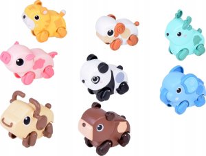 Urocze Pastelowe Nakręcane Zwierzątka Jeździ + rusza ogonem i głową ZA5449 2