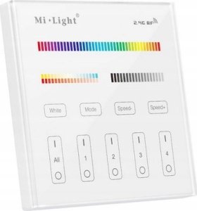 MiBoxer PILOT ŚCIENNY DO STEROWNIKÓW OŚWIETLENIA LED T4 2.4 GHz, MONO, CCT, RGB, RGBW, RGBCCT (RGBWW) MiBOXER 3