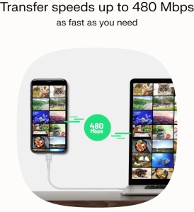 Kabel USB Green Cell USB-C - USB-C 0.3 m Czarny (KABGC100PF30PB) 7