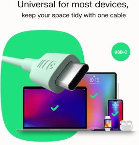 Kabel USB Green Cell USB-C - USB-C 0.3 m Czarny (KABGC100PF30PB) 8