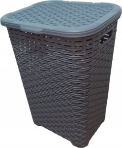 Kosz na pranie Katex Kosz na bieliznę RATTAN 45l-biały 400x316x550 6