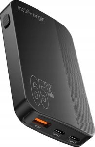 Ładowarka Mobile Origin Slim Charger 1x USB-A 2x USB-C 1.5 A (GAN-65W-SLM-BLK) 2