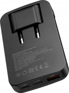 Ładowarka Mobile Origin Slim Charger 1x USB-A 2x USB-C 1.5 A (GAN-65W-SLM-BLK) 4