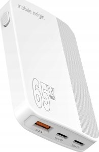 Ładowarka Mobile Origin Slim Charger 1x USB-A 2x USB-C 1.5 A (GAN-65W-SLM-WHT) 2