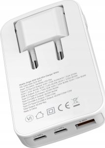 Ładowarka Mobile Origin Slim Charger 1x USB-A 2x USB-C 1.5 A (GAN-65W-SLM-WHT) 4