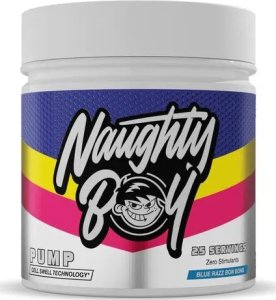 Naughty Boy - Pump, Blue Razz Bon Bons, Proszek 400g 1