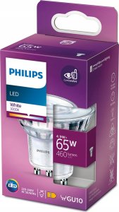 Philips 8719514308770, 4.9 W, 65 W, GU10, 460 lm, 15000 h, White 4