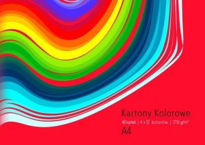 Kartony kolorowe A4-48 k 12 kol 210 g 1