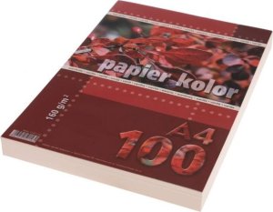 Papier ksero kolorowy A4 100k. 160g KRESKA waniliowy 1