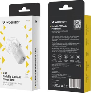 Powerbank Wozinsky WF16-YCS 5000mAh Biały 6