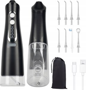 Mocny Irygator Do Zębów Dentystyczny Bezprzewodowy 4 TRYBY PRACY 8 KOŃCÓWEK 9