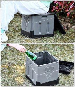 Przenośna toaleta samochodowa Braders - składana 20L nośność 200 kg 8