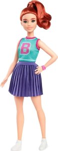 Lalka Barbie Mattel Fashionistas Rudowłosa lalka w stroju cheerleaderki (HYT90) 1