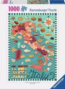 Ravensburger Puzzle Mapa włoskich słodkości 1000 elementów 1