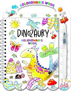 Kolorowanie wodą. Dinozaury 1