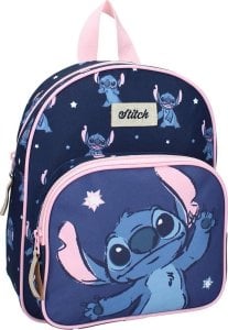 Plecak przedszkolny z kieszenią Stitch granatowy 1