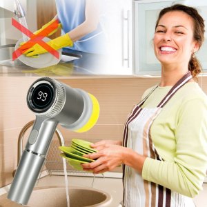 Szczotka myjka elektryczna do czyszczenia 5w1 do łazienki podłogi fug basenu LED 13