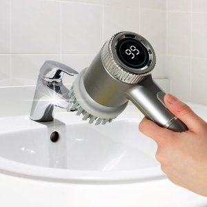 Szczotka myjka elektryczna do czyszczenia 5w1 do łazienki podłogi fug basenu LED 14